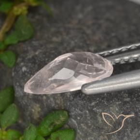Morganite Gemstone in 8.3 x 4.3 mm Size for Sale, Morganite Stone in Rose Pink Tone Color