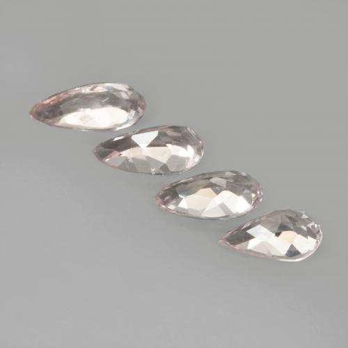 Morganite Gemstones in 7.4 x 4 mm Size for Sale, Morganite Stones in Coral Pink Tone Color