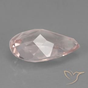 Morganite Gemstone in 8 x 5.2 mm Size for Sale, Morganite Stone in Light Coral Pink Color