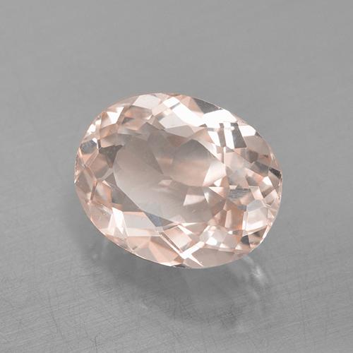 1.82 ct Pink Morganite Stone, Natural Morganite in Oval Facet Shape for Sale