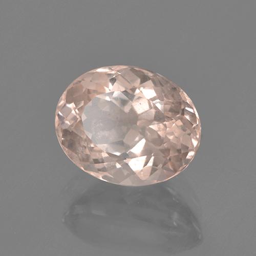 2.73 ct Pink Morganite Stone, Natural Morganite in Oval Facet Shape for Sale