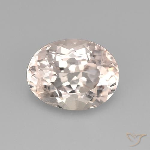 2.43ct Natural Medium-Light Pink Morganite, Oval, VS