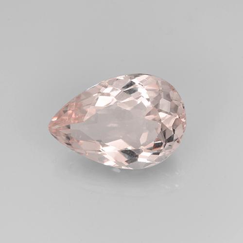Light Pink Morganite Gem - 2.7ct Pear Facet (ID: 505653)