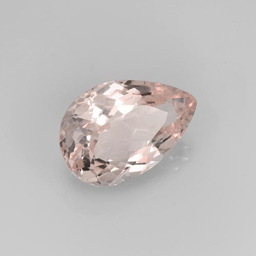 2.73 ct Pink Morganite Stone, Natural Morganite in Pear Facet Shape for Sale