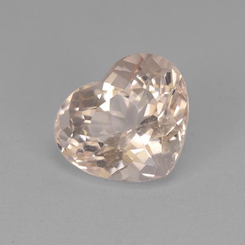 2.74 ct Pink Morganite Stone, Natural Morganite in Heart Facet Shape for Sale