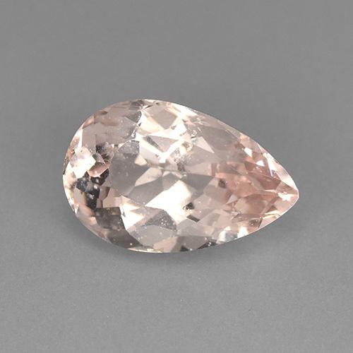 Medium Pink Morganite Gem - 2.8ct Pear Facet (ID: 505659)