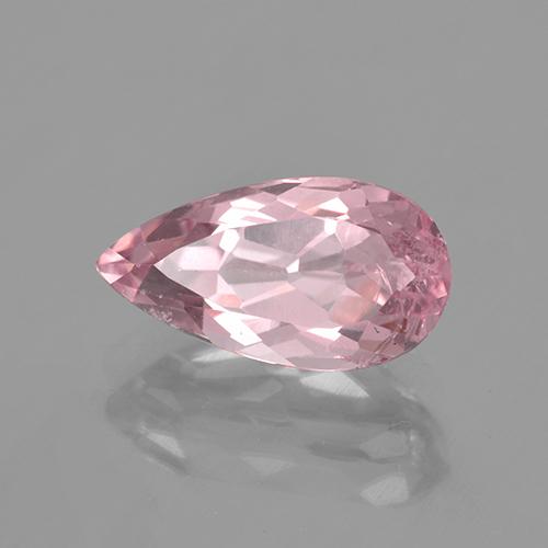 2.52 ct Pink Morganite Stone, Natural Morganite in Pear Facet Shape for Sale