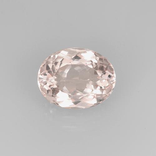 Flamingo Pink Morganite Gem - 2.7ct Oval Facet (ID: 505661)
