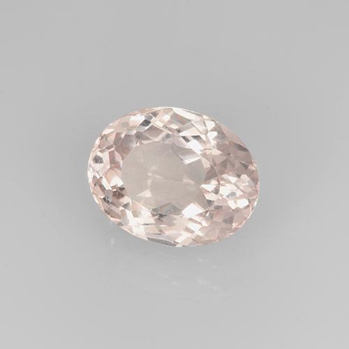 2.66 ct Pink Morganite Stone, Natural Morganite in Oval Facet Shape for Sale