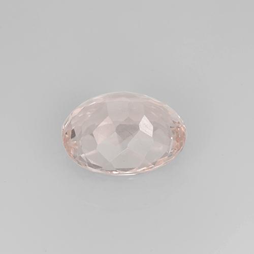Morganite Gemstone in 10 x 8 mm (calibrated) Size for Sale, Morganite Stone in Flamingo Pink Color