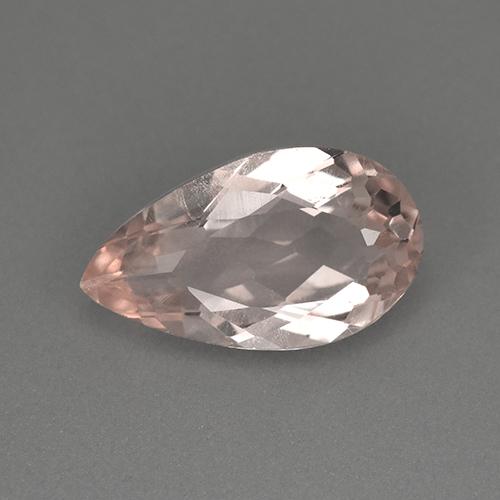Medium Pink Morganite Gem - 2ct Pear Facet (ID: 505664)