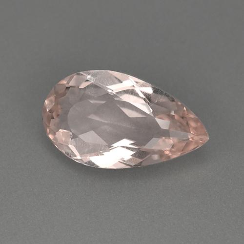 2.04 ct Pink Morganite Stone, Natural Morganite in Pear Facet Shape for Sale