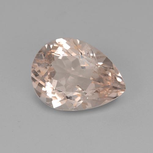 2.59 ct Pink Morganite Stone, Natural Morganite in Pear Facet Shape for Sale