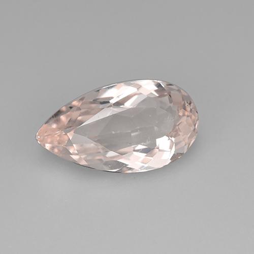 Light Pink Morganite Gem - 2.5ct Pear Facet (ID: 505849)
