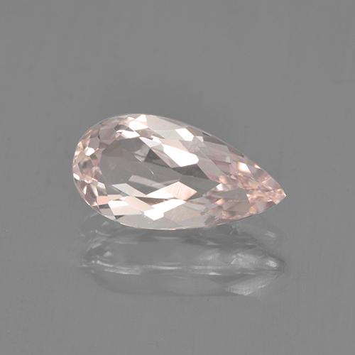 Flamingo Pink Morganite Gem - 1.9ct Pear Facet (ID: 505925)