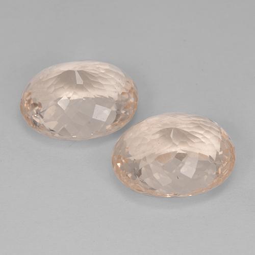 Morganite Gemstones in 12 x 10 mm (calibrated) Size for Sale, Morganite Stones in Salmon Pink Color