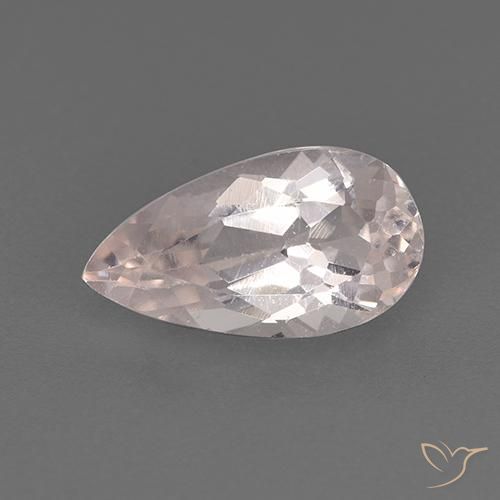 Morganita rosa de 1,21 ct, corte de pera de 9,9 x 5,5 mm de Afganistán, Photo A