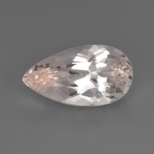 Flamingo Pink Morganite Gem - 1.8ct Pear Facet (ID: 515886)