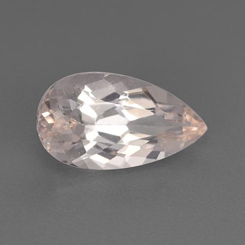 1.82 ct Pink Morganite Stone, Natural Morganite in Pear Facet Shape for Sale