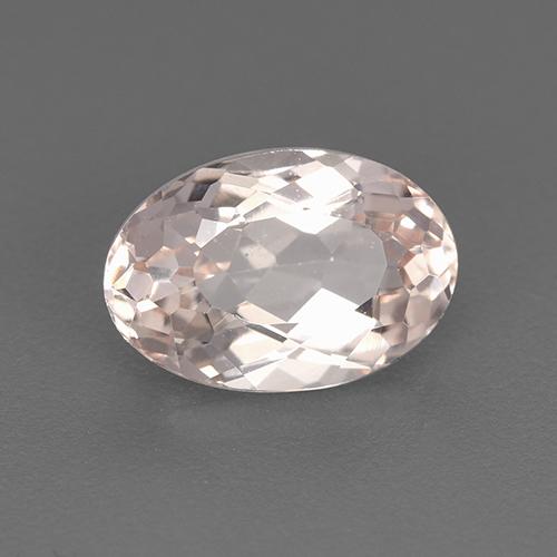 1.60 ct Pink Morganite Stone, Natural Morganite in Oval Facet Shape for Sale