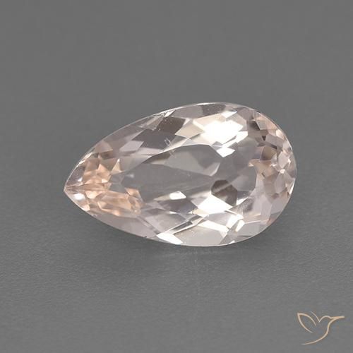 Morganita rosa de 1,6 ct, corte de pera de 10,4 x 6,4 mm de Afganistán, Photo A