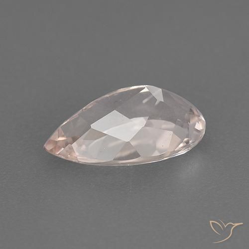 Morganite Gemstone in 10.4 x 6.4 mm Size for Sale, Morganite Stone in Very Light Pink Color