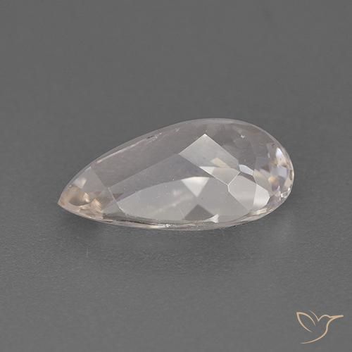 Morganite Gemstone in 10.8 x 6.6 mm Size for Sale, Morganite Stone in Salmon Pink Color