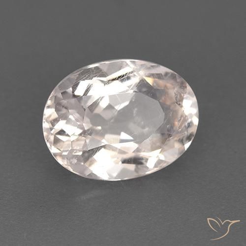 1.33 ct Pink Morganite Stone, Natural Morganite in Oval Facet Shape for Sale