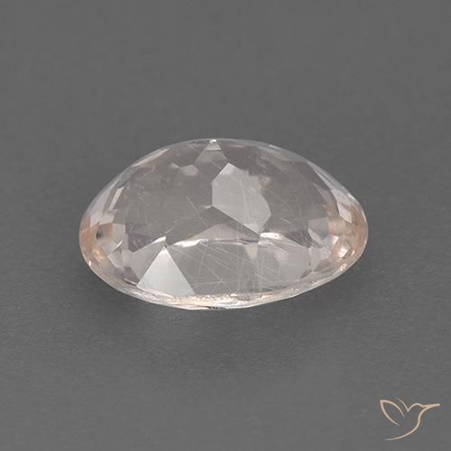 Morganite Gemstone in 8.3 x 6.3 mm Size for Sale, Morganite Stone in Salmon Pink Color