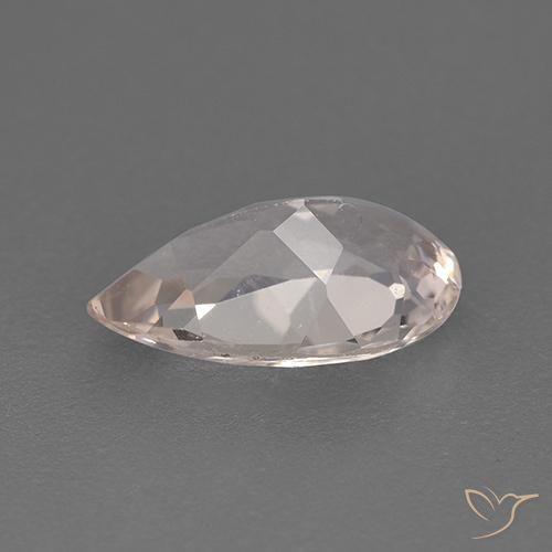 Morganite Gemstone in 9.8 x 6 mm Size for Sale, Morganite Stone in Salmon Pink Color
