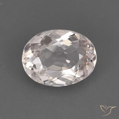 1.32ct Natural Medium-Light Pink Morganite, Oval, VS