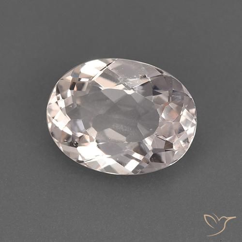 1.32 ct Pink Morganite Stone, Natural Morganite in Oval Facet Shape for Sale