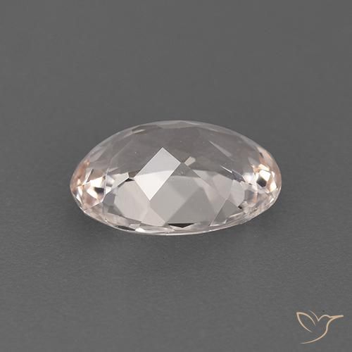 Morganite Gemstone in 8.8 x 6.7 mm Size for Sale, Morganite Stone in Medium-Light Pink Color