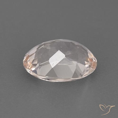 Morganite Gemstone in 9 x 7 mm (calibrated) Size for Sale, Morganite Stone in Salmon Pink Color