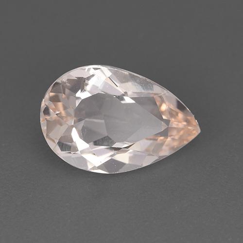 1.61 ct Pink Morganite Stone, Natural Morganite in Pear Facet Shape for Sale