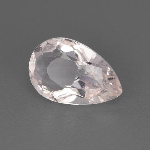 1.13 ct Pink Morganite Stone, Natural Morganite in Pear Facet Shape for Sale