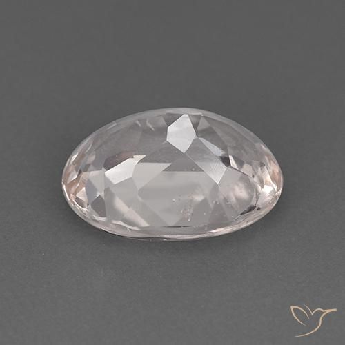 Morganite Gemstone in 9 x 7 mm (calibrated) Size for Sale, Morganite Stone in White Color