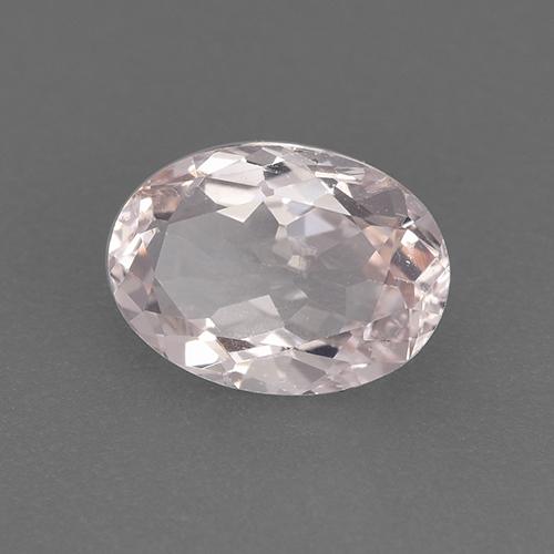 1.02 ct Pink Morganite Stone, Natural Morganite in Oval Facet Shape for Sale