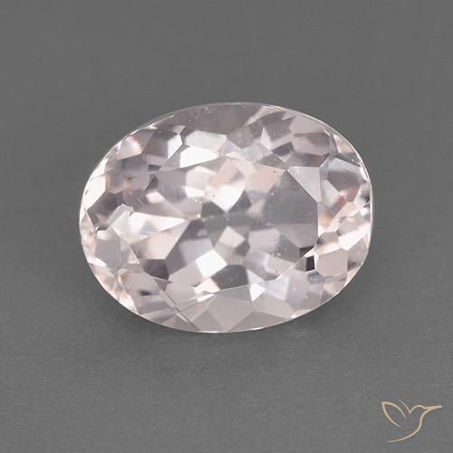1.86ct Natural Light Pink Morganite, Oval, VS