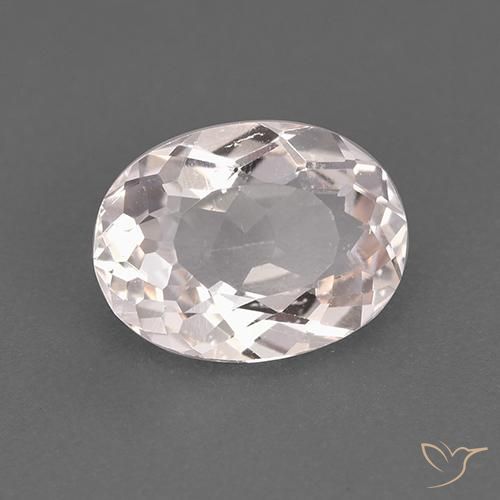 1.51ct Natural Light Pink Morganite, Oval, VS
