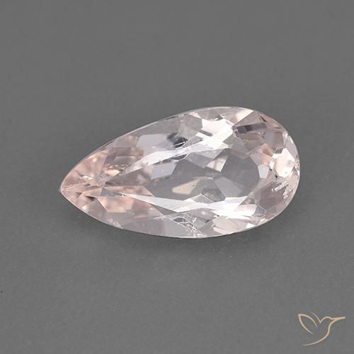 1.86 قيراط مورغانيت وردي ، <cite dir="ltr" lang="en">11.8 x 6.3</cite> ملم قطع كمثرى من أفغانستان, Photo A