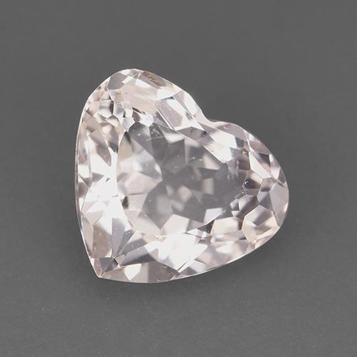 1.30 ct Pink Morganite Stone, Natural Morganite in Heart Facet Shape for Sale