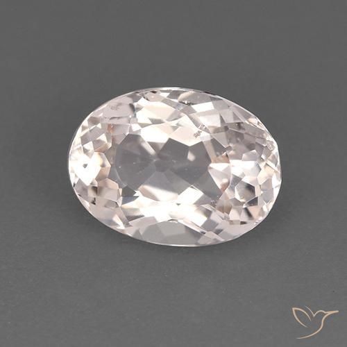 1.36 ct Pink Morganite Stone, Natural Morganite in Oval Facet Shape for Sale