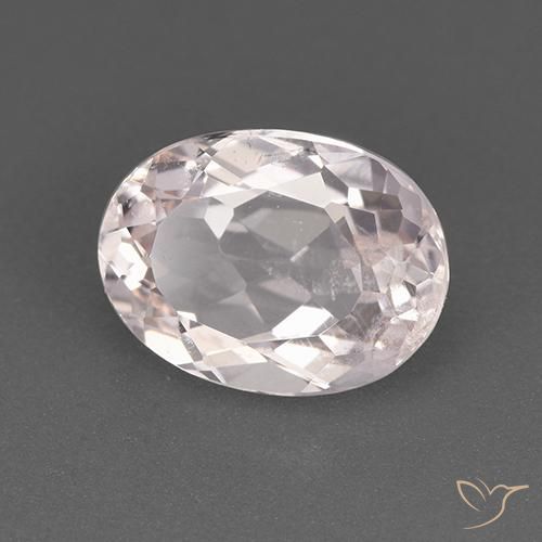 1.95 ct Pink Morganite Stone, Natural Morganite in Oval Facet Shape for Sale