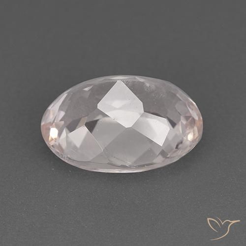 Morganite Gemstone in 9.4 x 7 mm Size for Sale, Morganite Stone in Light Pink Color