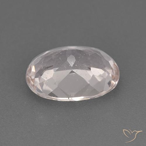 Morganite Gemstone in 9 x 7 mm (calibrated) Size for Sale, Morganite Stone in Flamingo Pink Color
