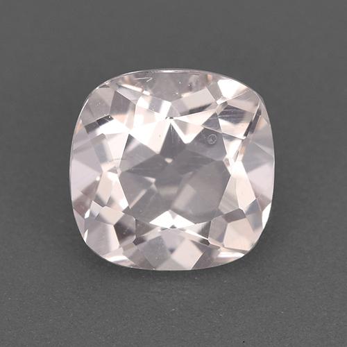 1.08 ct Pink Morganite Gemstone, Morganite Gem in Cushion-Cut Shape for Sale.