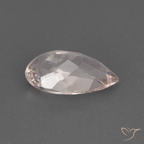 Morganite Gemstone in 10 x 5.8 mm Size for Sale, Morganite Stone in Flamingo Pink Color