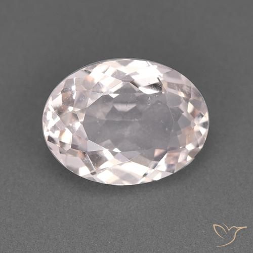 1.61ct Natural Light Pink Morganite, Oval, VS