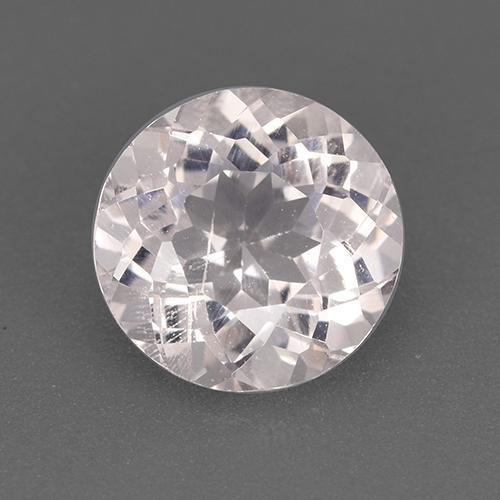 1.54 ct Pink Morganite Gemstone, Morganite Gem in Round Facet Shape for Sale.